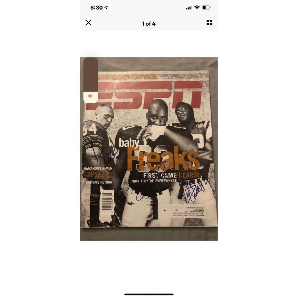 BRIAN URLACHER, HOWARD, ELLIS SIGNED
